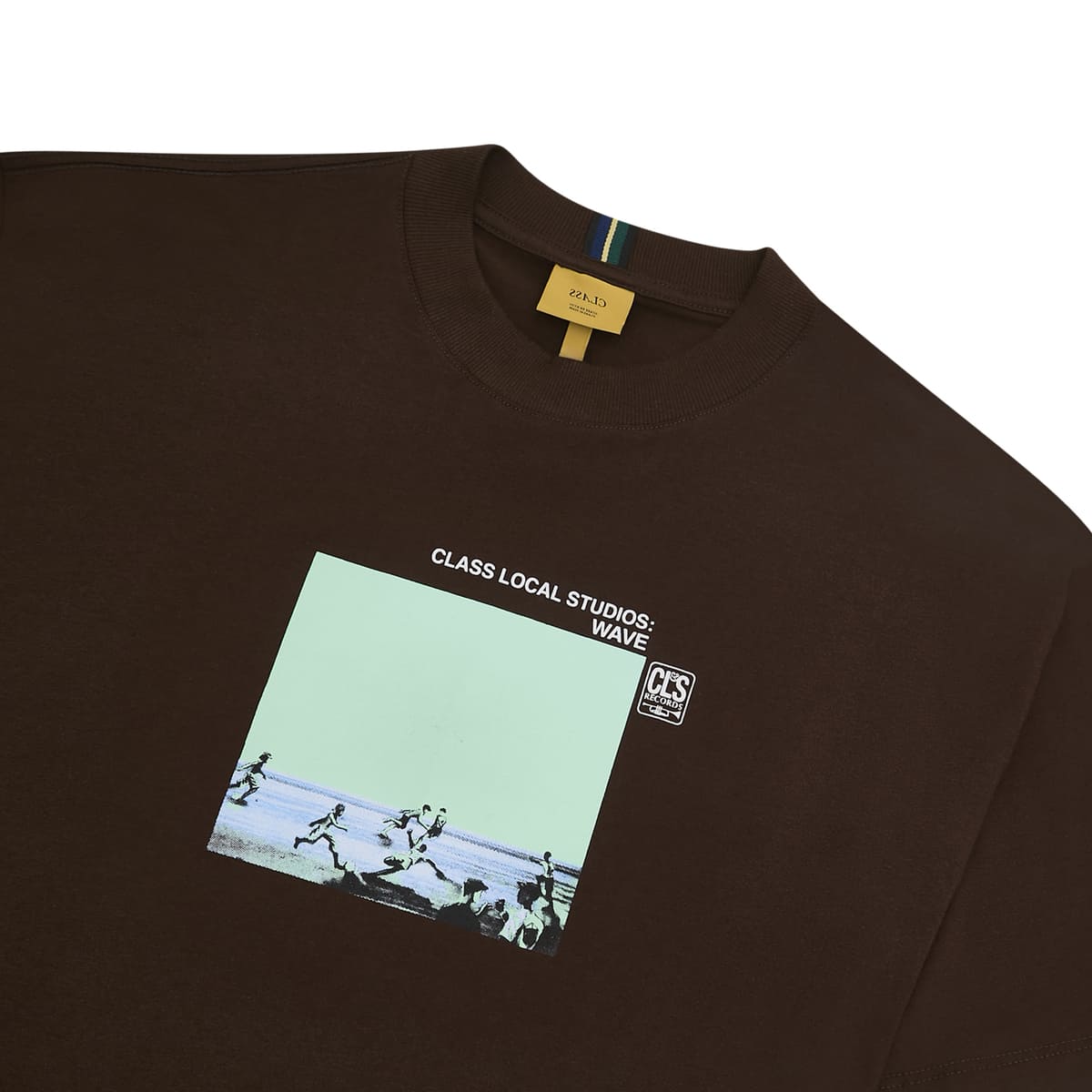 T-SHIRT CLASS "LOCAL RECORDS” BROWN