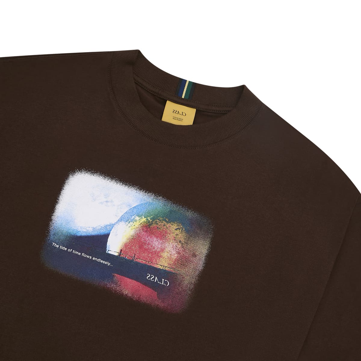 T-SHIRT CLASS "TROPICAL MELANCHOLY" BROWN
