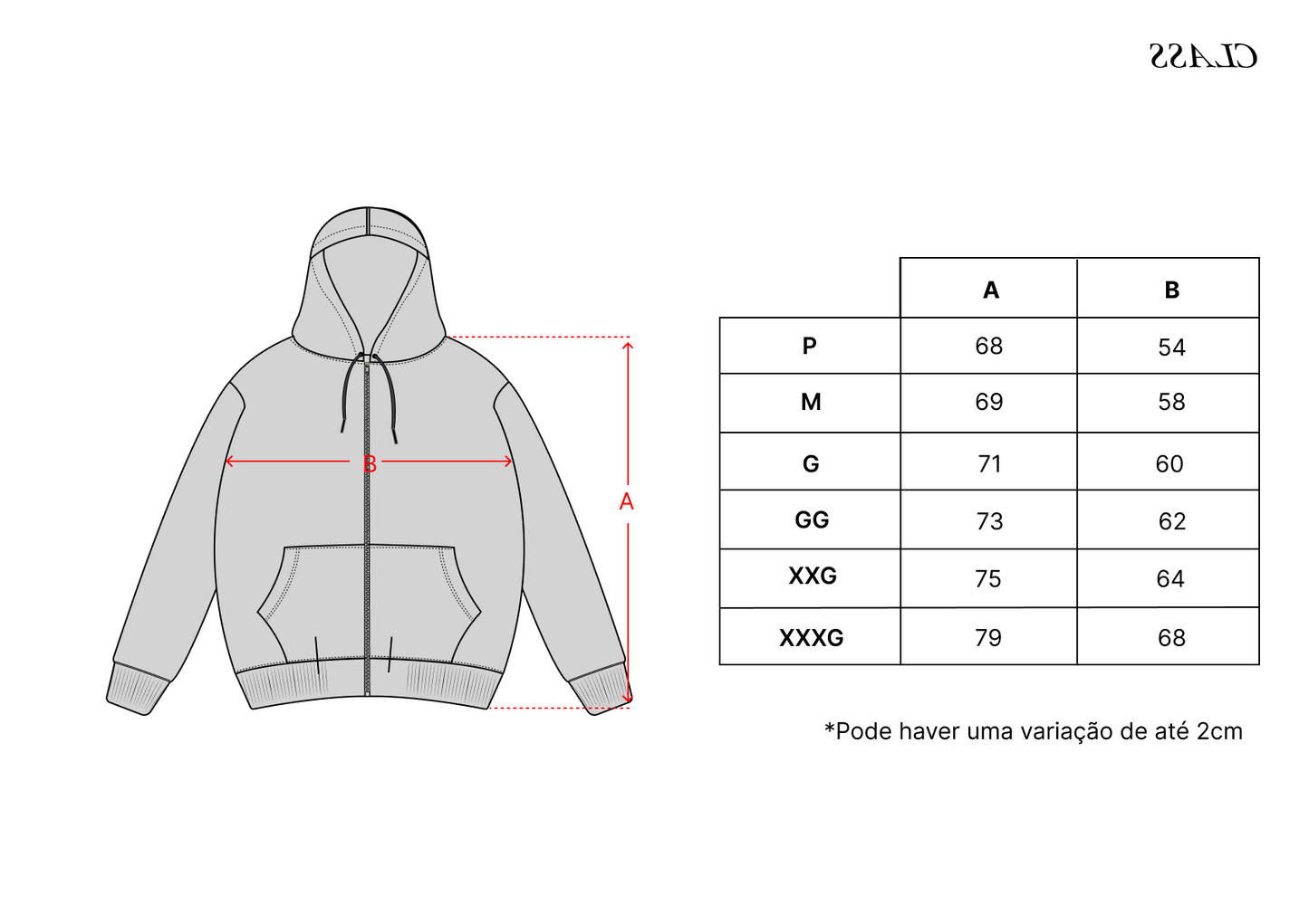 HOODIE ZIPPER CLASS "BERTONE" BLACK