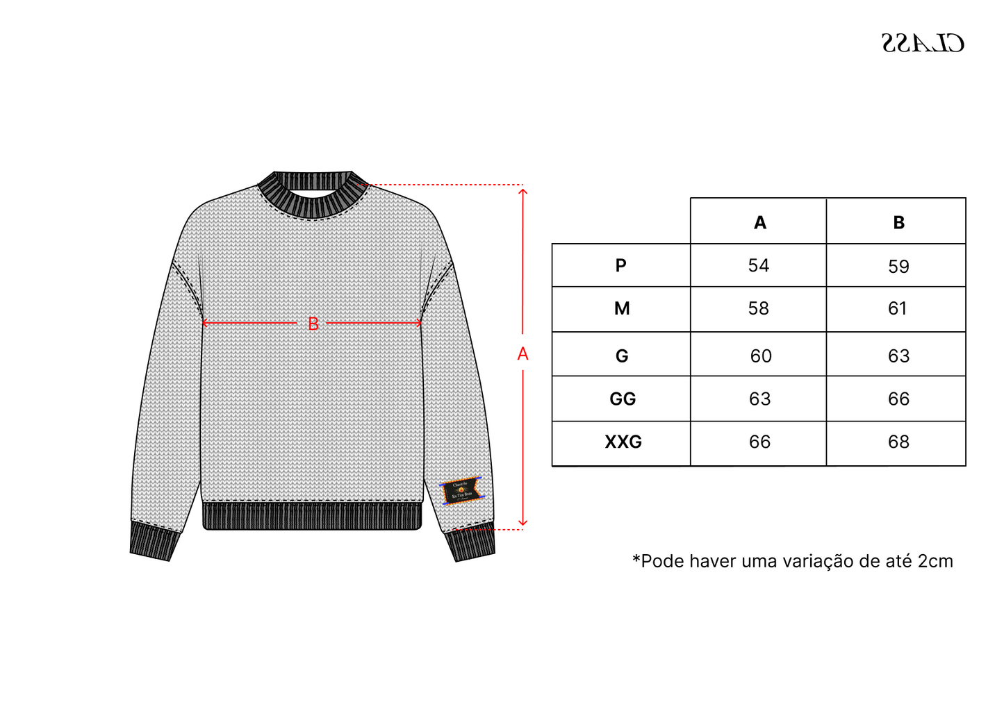SWEATER CLASS x CASTELO RÁ-TIM-BUM "MAU" BLACK