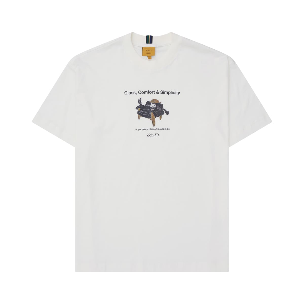 T-SHIRT CLASS "COMFORT & SIMPLICITY" OFF-WHITE
