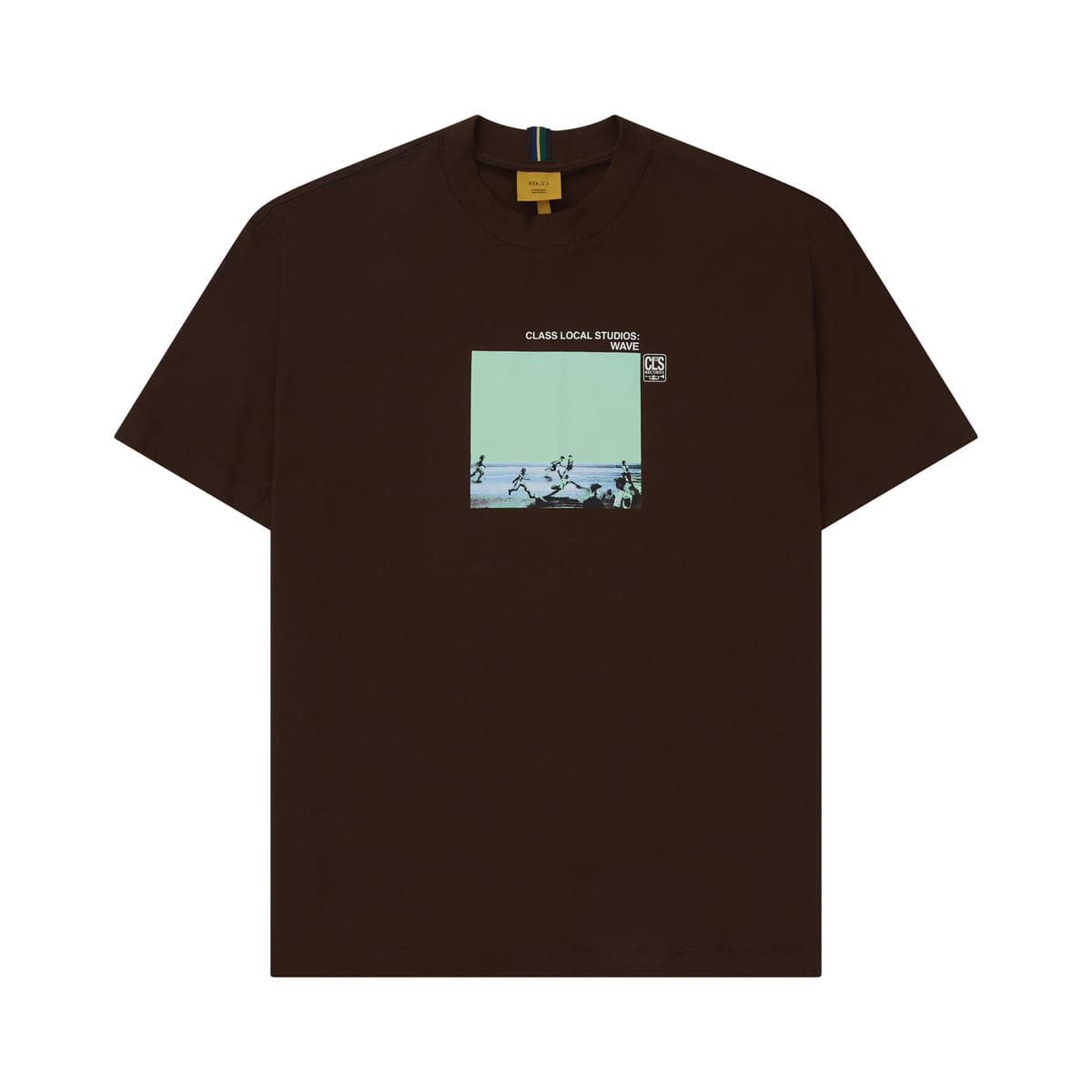 T-SHIRT CLASS "LOCAL RECORDS” BROWN