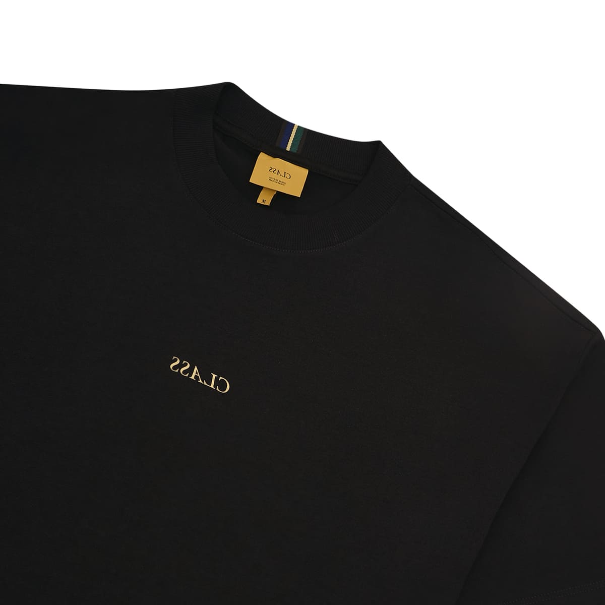 PREMIUM T-SHIRT "CLASS INVERSO GOLD" BLACK