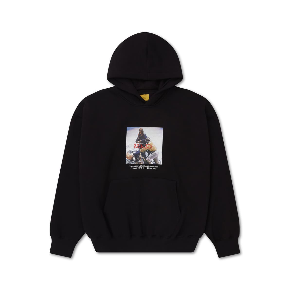 RELAXED HOODIE CLASS "EXPLORER" BLACK