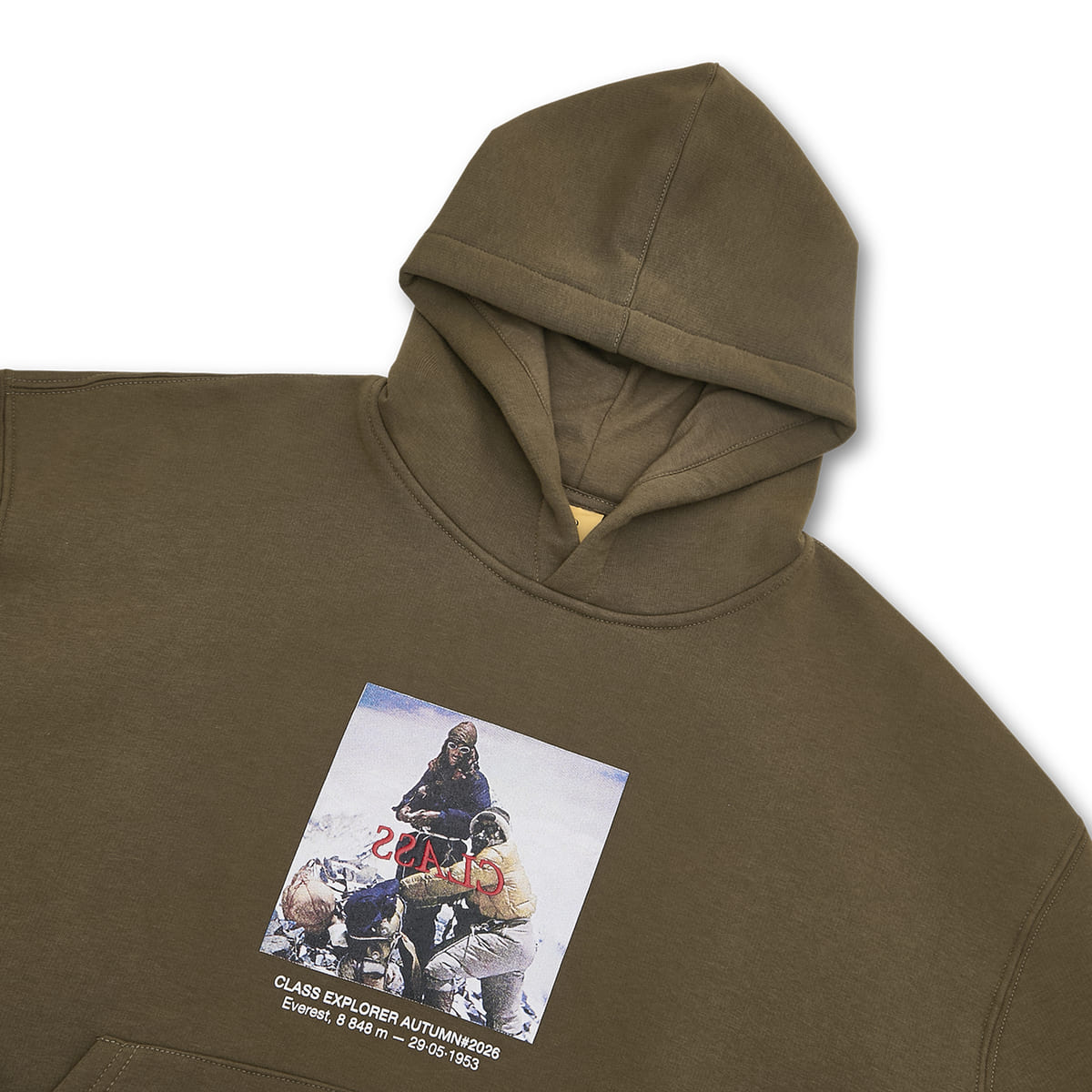 RELAXED HOODIE CLASS "EXPLORER" GREEN