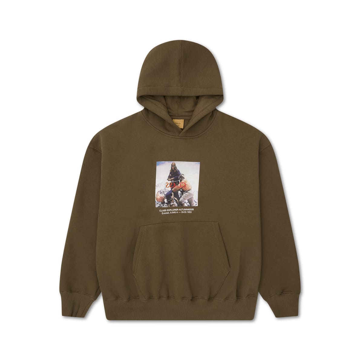 RELAXED HOODIE CLASS "EXPLORER" GREEN