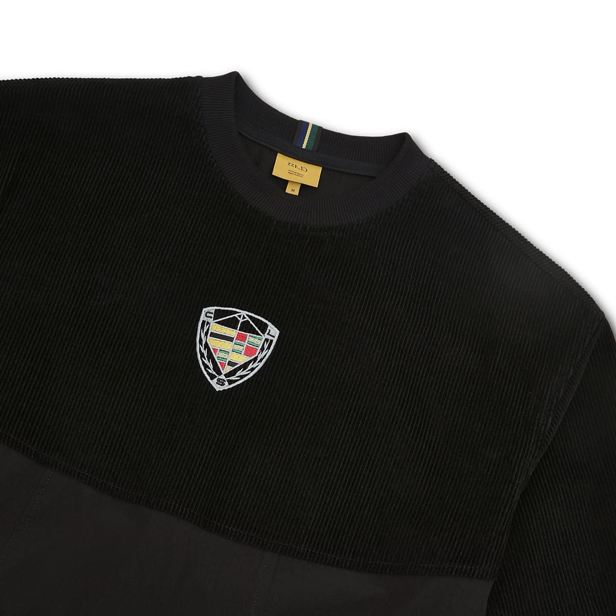 LONGSLEEVE JERSEY CORDUROY CLASS "SUPER CAR" BLACK