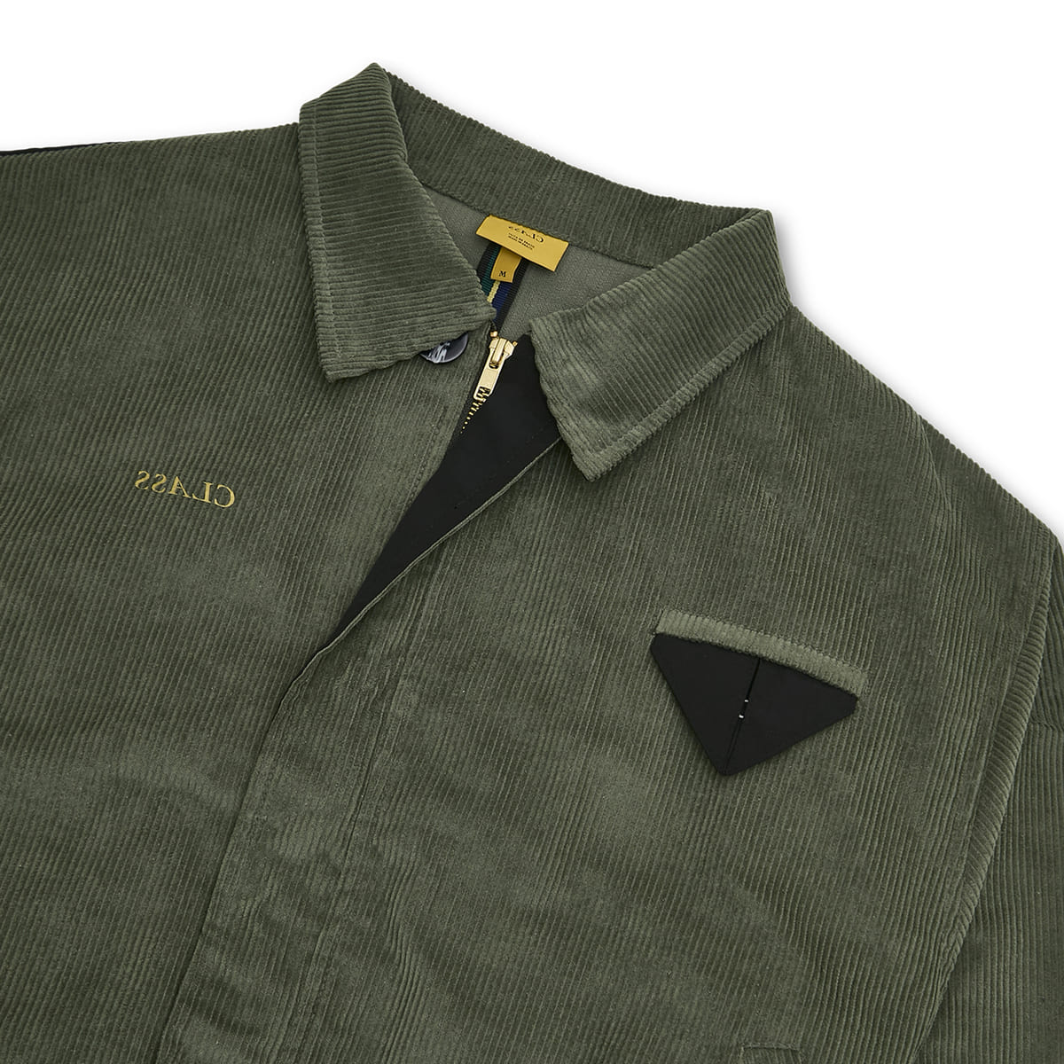 COACH JACKET CORDUROY CLASS "PIPA" GREEN / BLACK