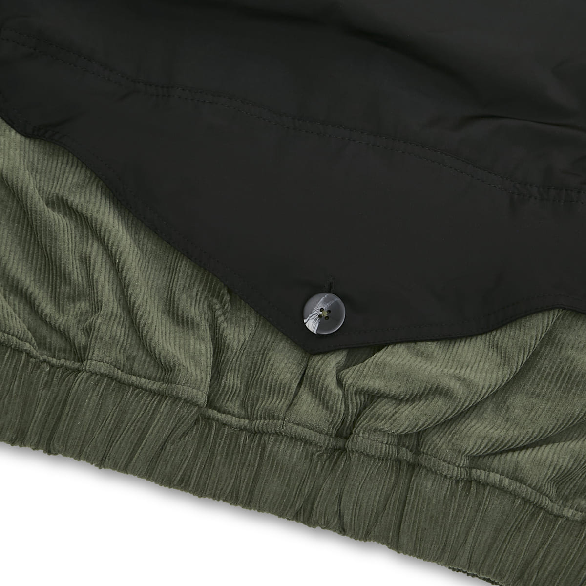 COACH JACKET CORDUROY CLASS "PIPA" GREEN / BLACK