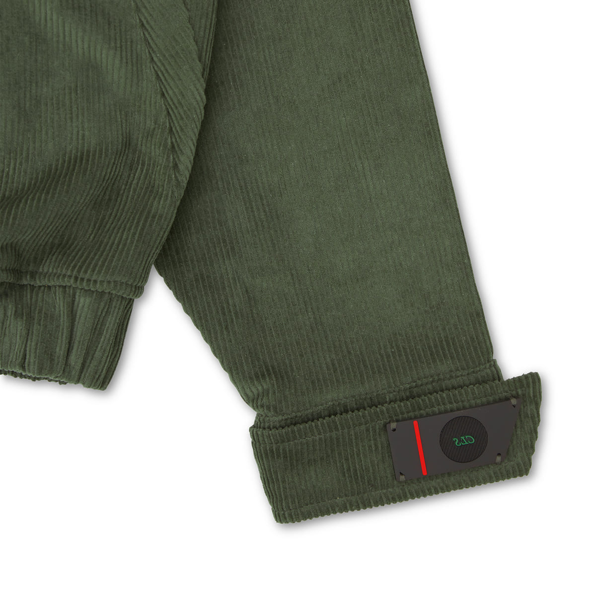 COACH JACKET CORDUROY CLASS "PIPA" GREEN / BLACK