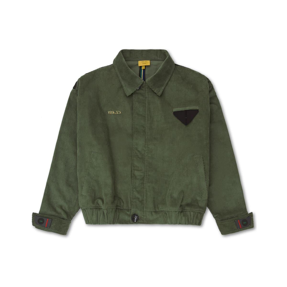 COACH JACKET CORDUROY CLASS "PIPA" GREEN / BLACK