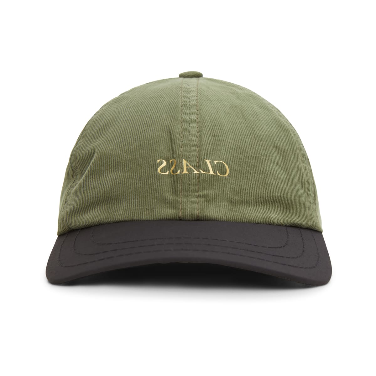 CLASSIC CORDUROY SPORT HAT "CLASS INVERSO" GREEN / BLACK