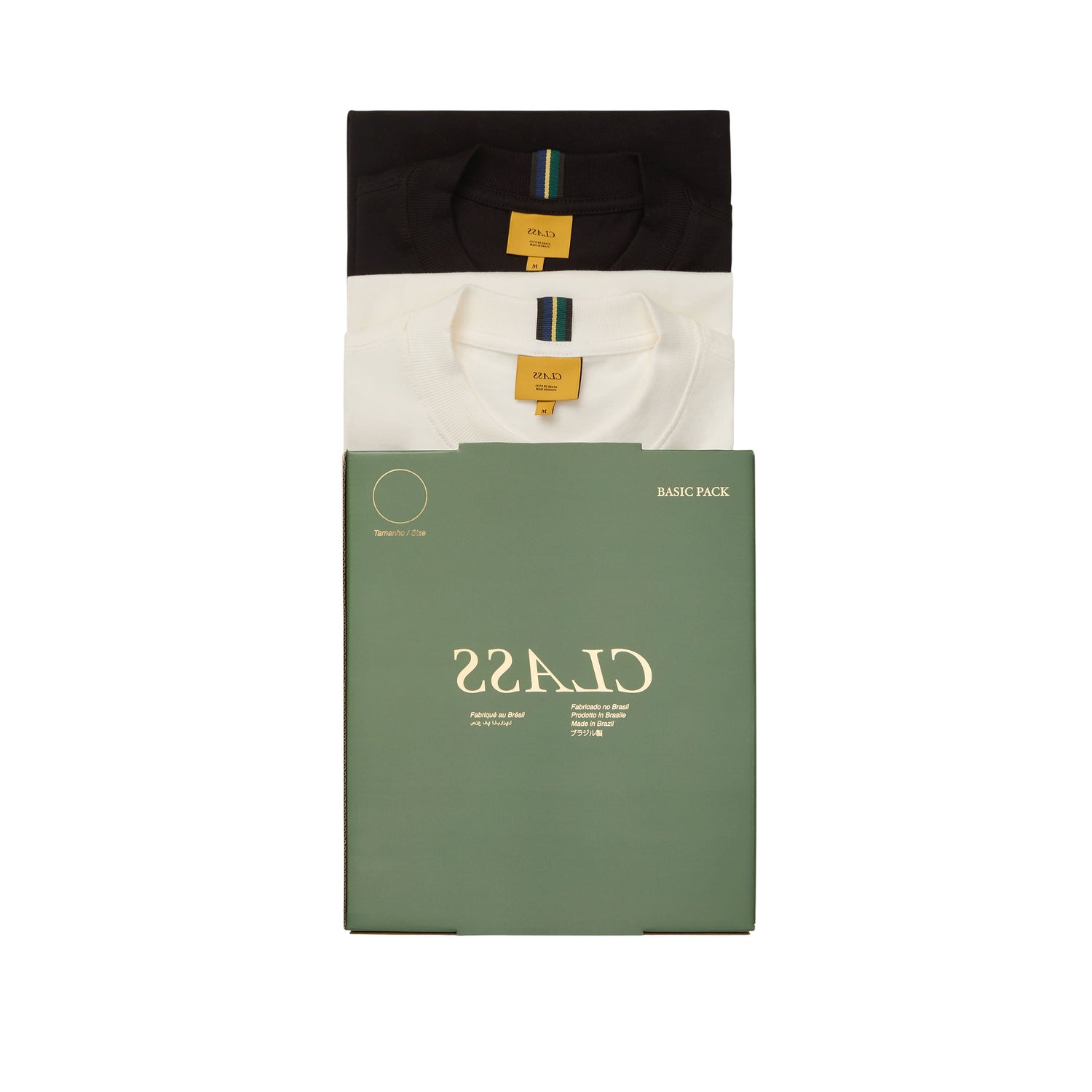 BASIC T-SHIRT PACK CLASS BLACK/OFF-WHITE
