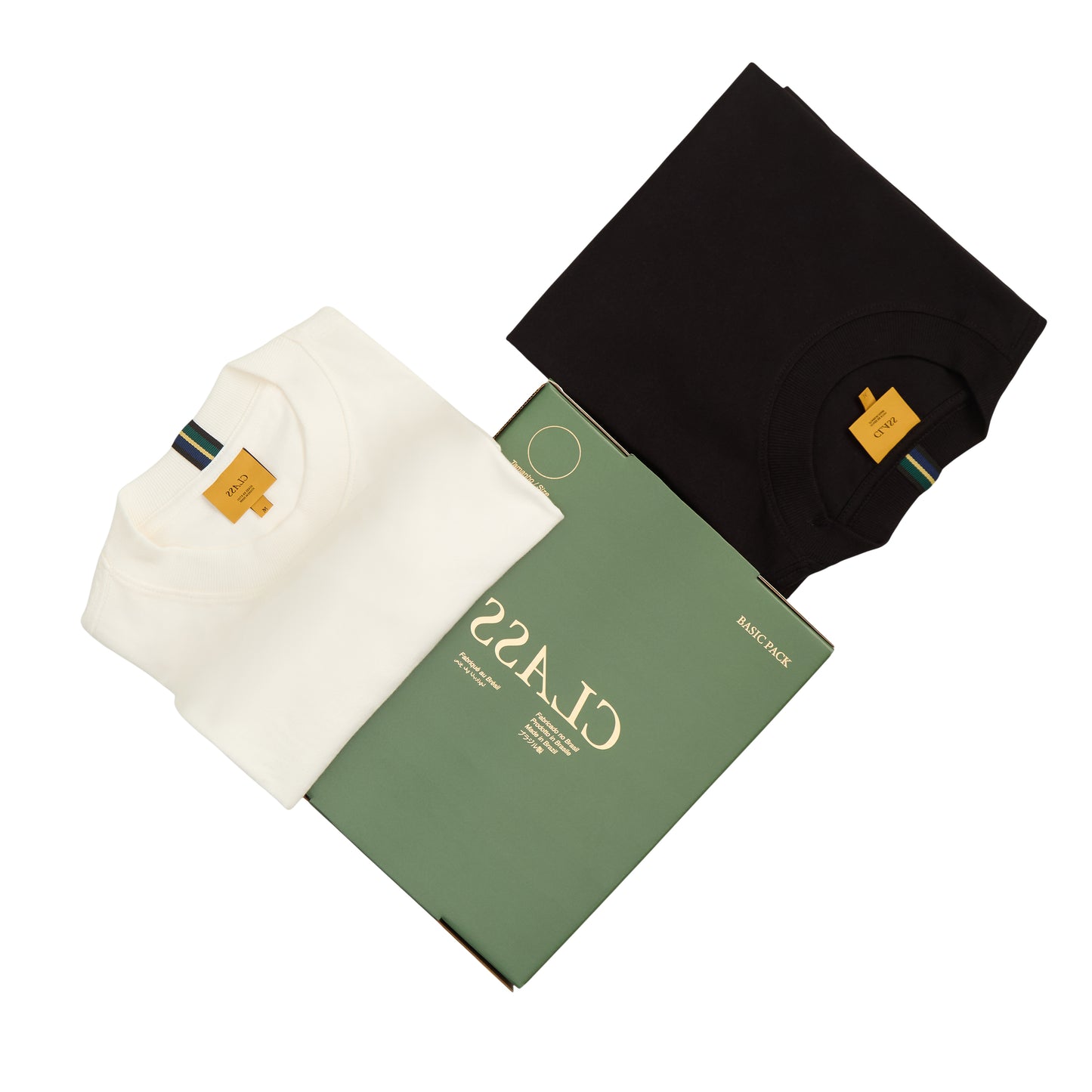 BASIC T-SHIRT PACK CLASS BLACK/OFF-WHITE