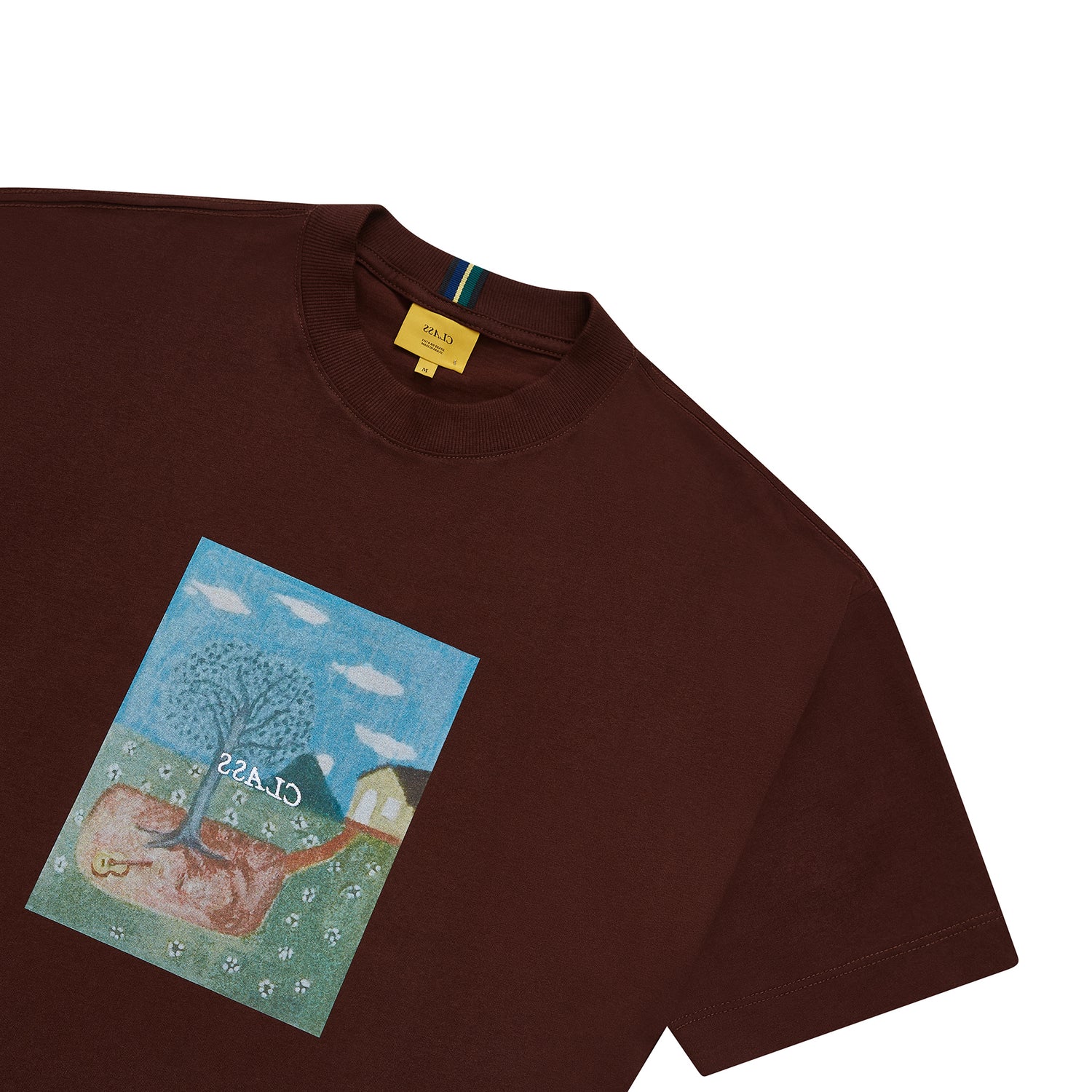 T-SHIRT CLASS "PEACE" BROWN