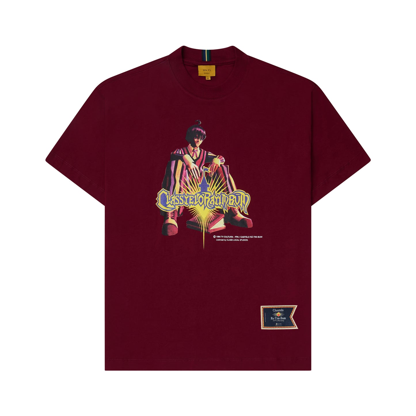 T-SHIRT CLASS x CASTELO RÁ-TIM-BUM "NINO" BURGUNDY