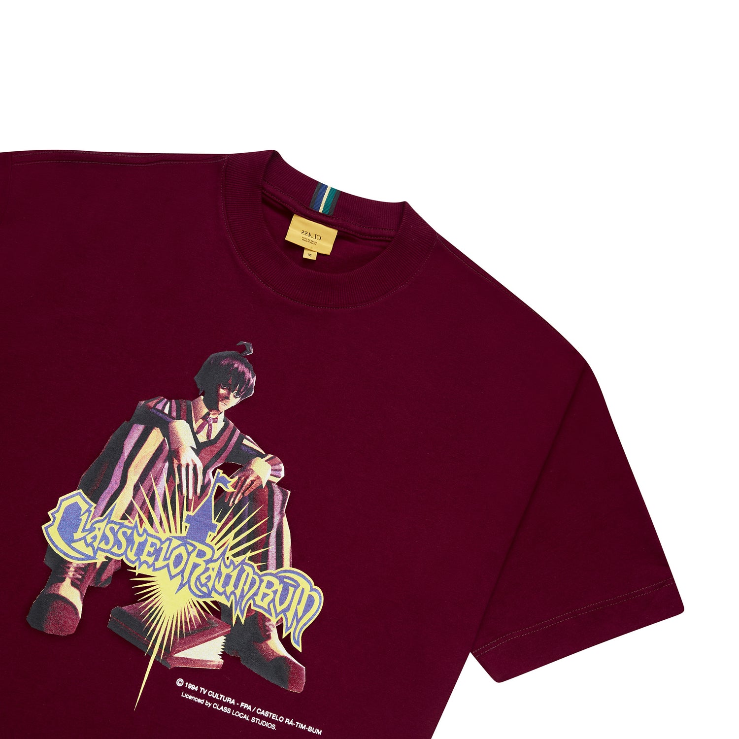 T-SHIRT CLASS x CASTELO RÁ-TIM-BUM "NINO" BURGUNDY