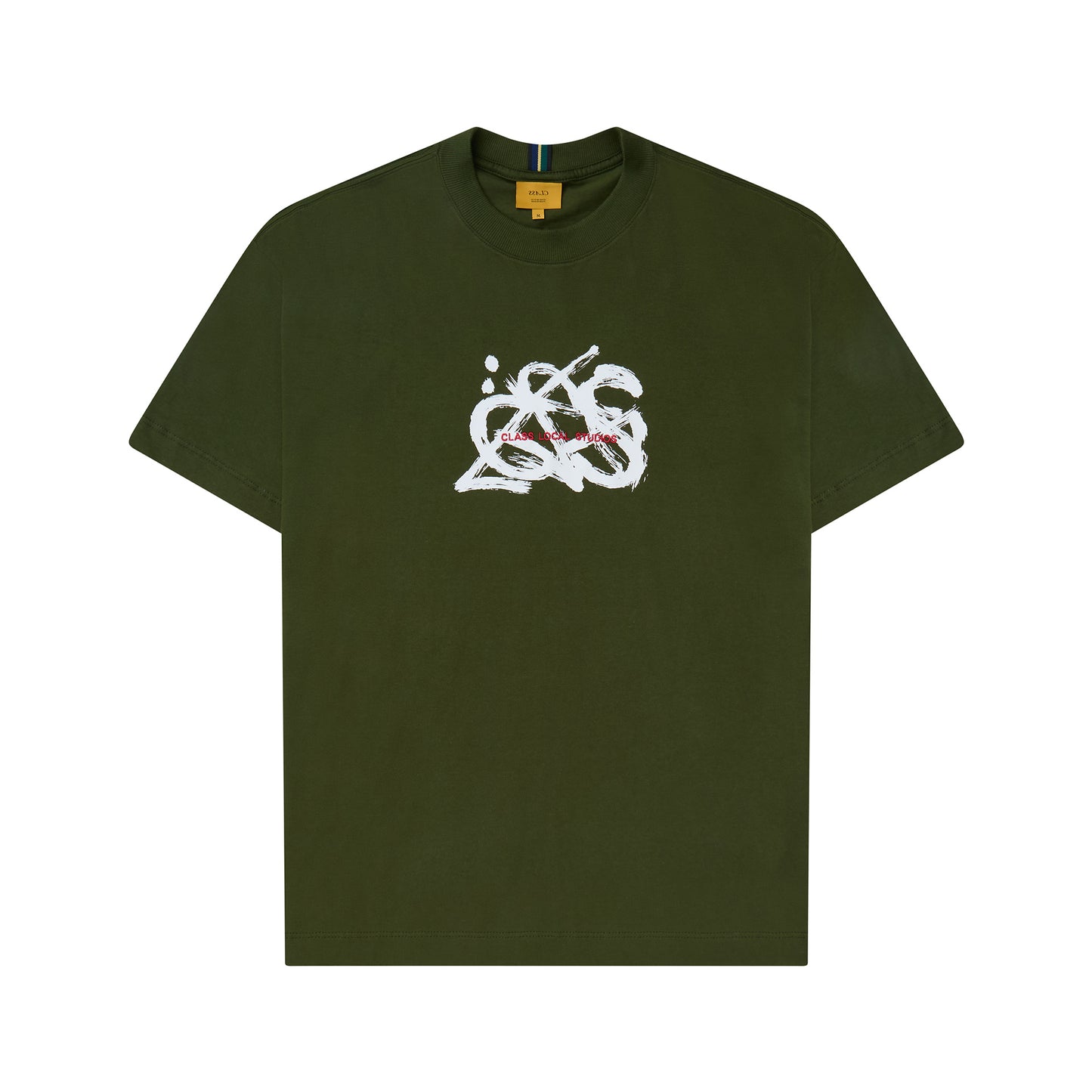 T-SHIRT CLASS "WHITE-OUT SCRIBBLE" GREEN
