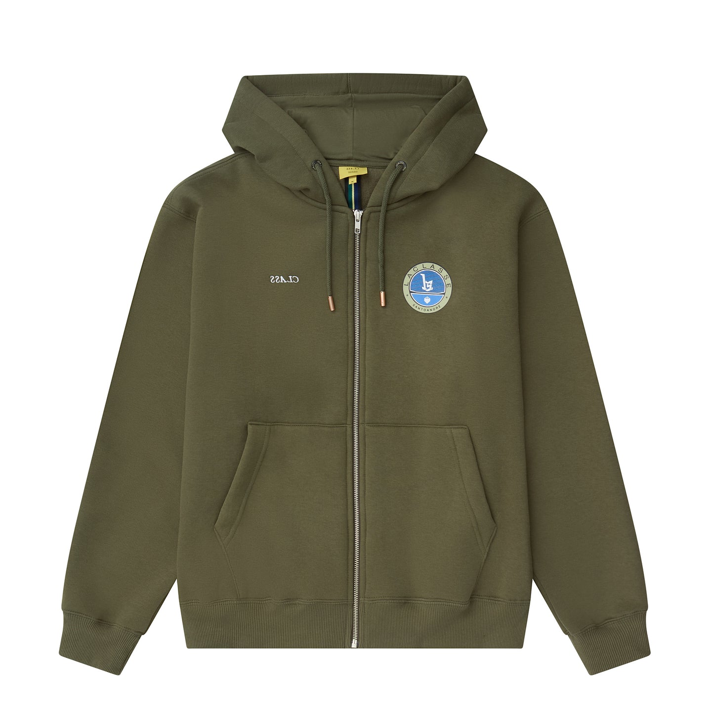 HOODIE ZIPPER CLASS "BERTONE" GREEN