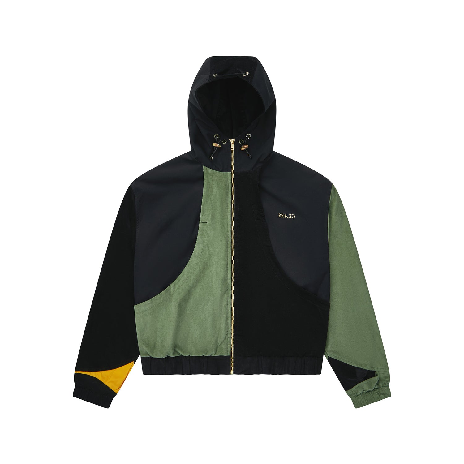 ADVANCED CORDUROY JACKET "CLASS INVERSO" BLACK/MOSS/MOSTARD