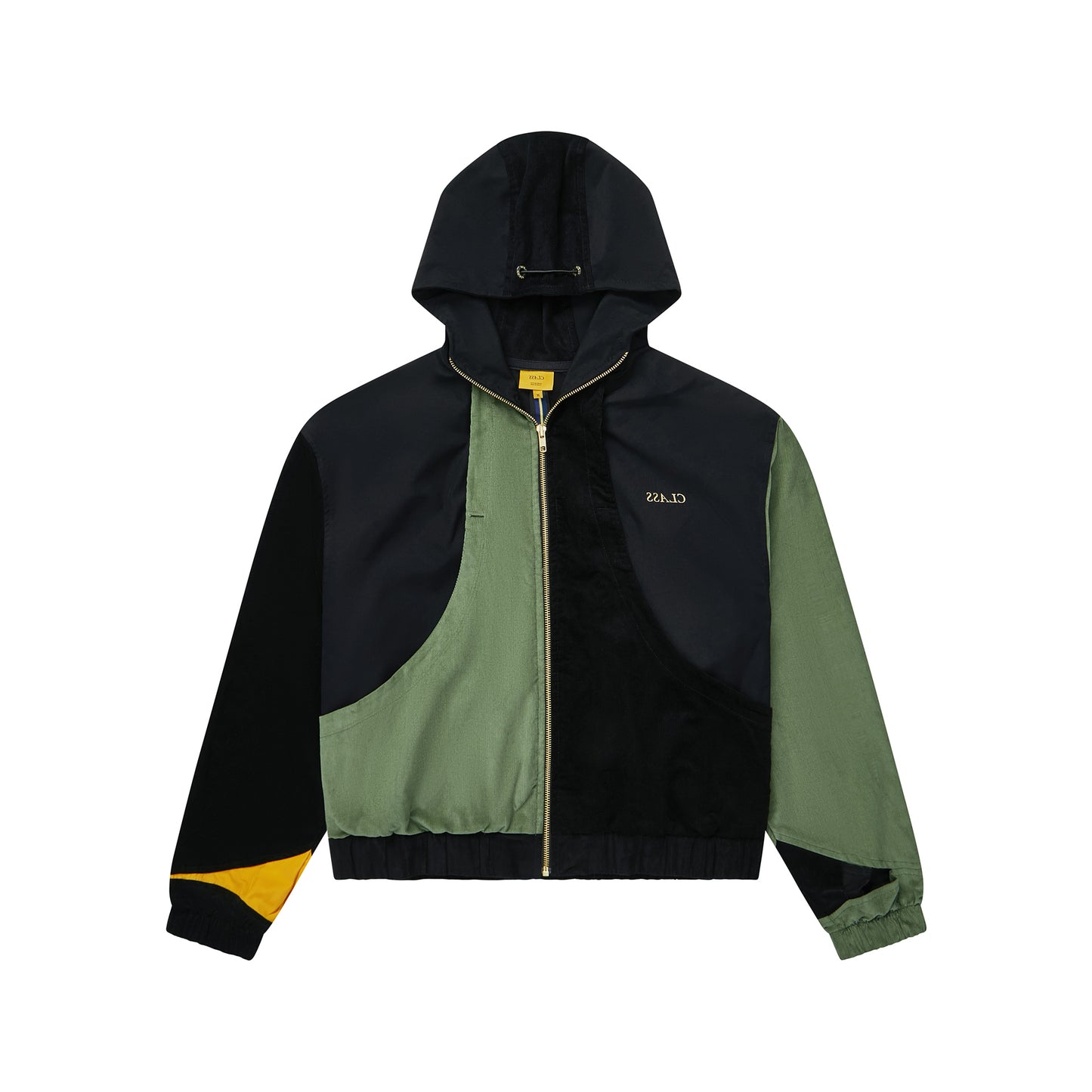 ADVANCED CORDUROY JACKET "CLASS INVERSO" BLACK/MOSS/MOSTARD