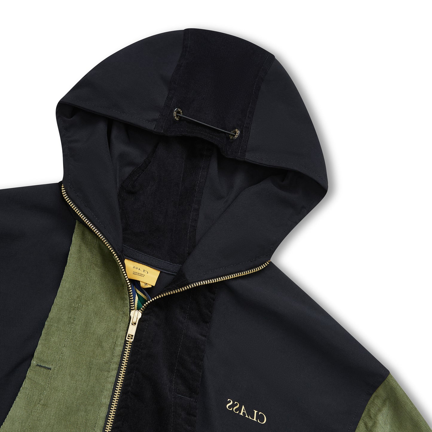 ADVANCED CORDUROY JACKET "CLASS INVERSO" BLACK/MOSS/MOSTARD