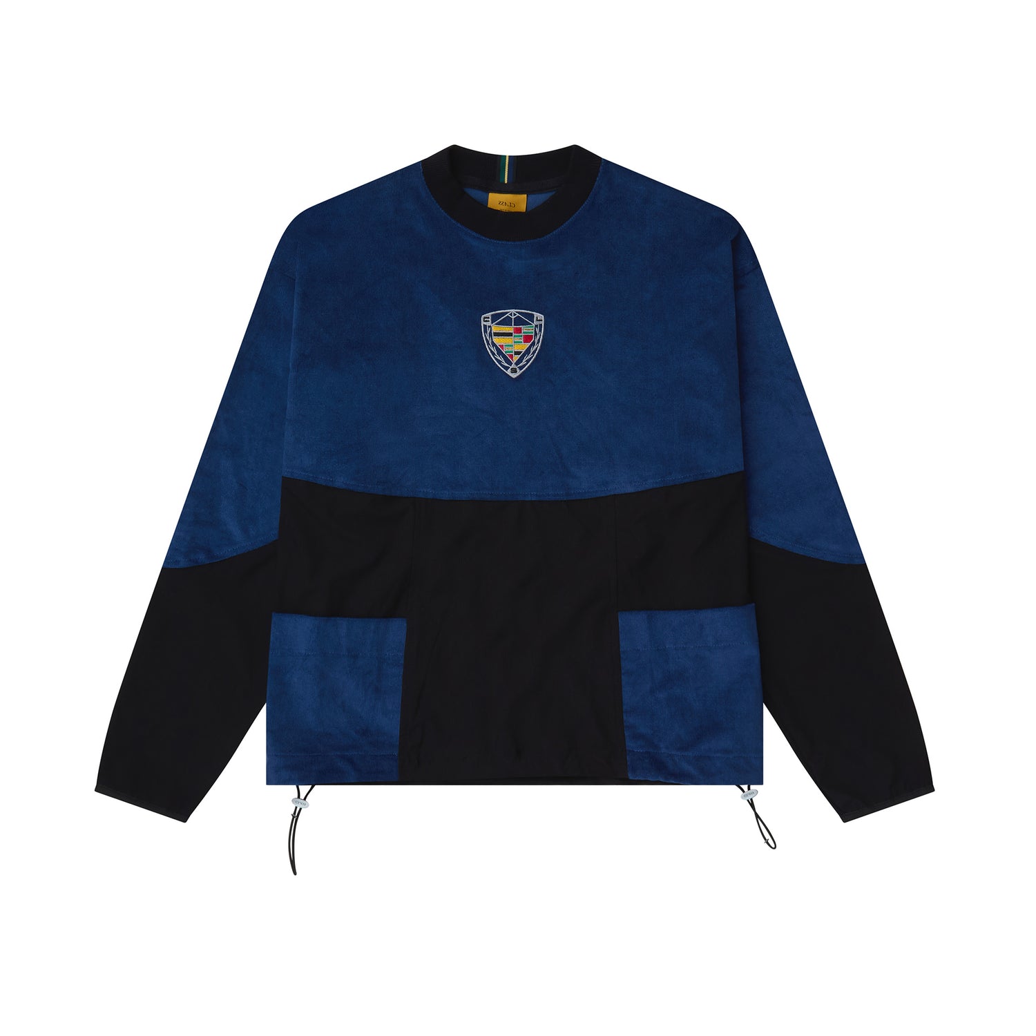 LONGSLEEVE JERSEY CORDUROY CLASS "SUPER CAR" BLACK/BLUE