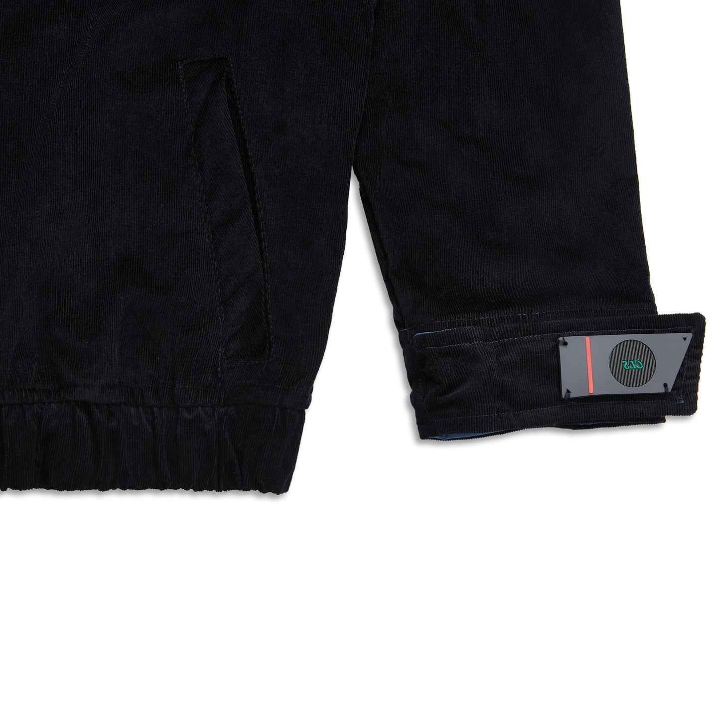 COACH JACKET CORDUROY "CLASS INVERSO" BLACK/BLUE
