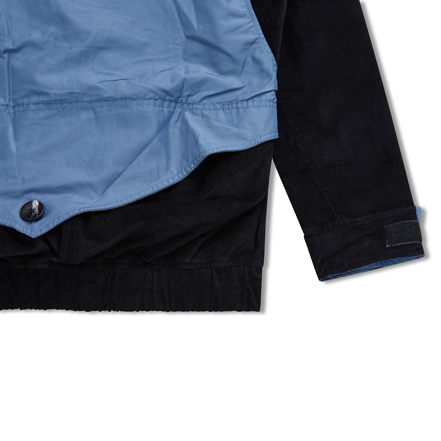 COACH JACKET CORDUROY "CLASS INVERSO" BLACK/BLUE