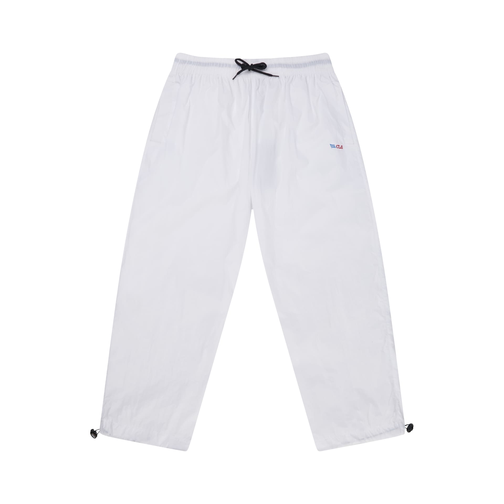 Calça branca CLASS INVERSO, cintura elástica com cordão e bolsos laterais