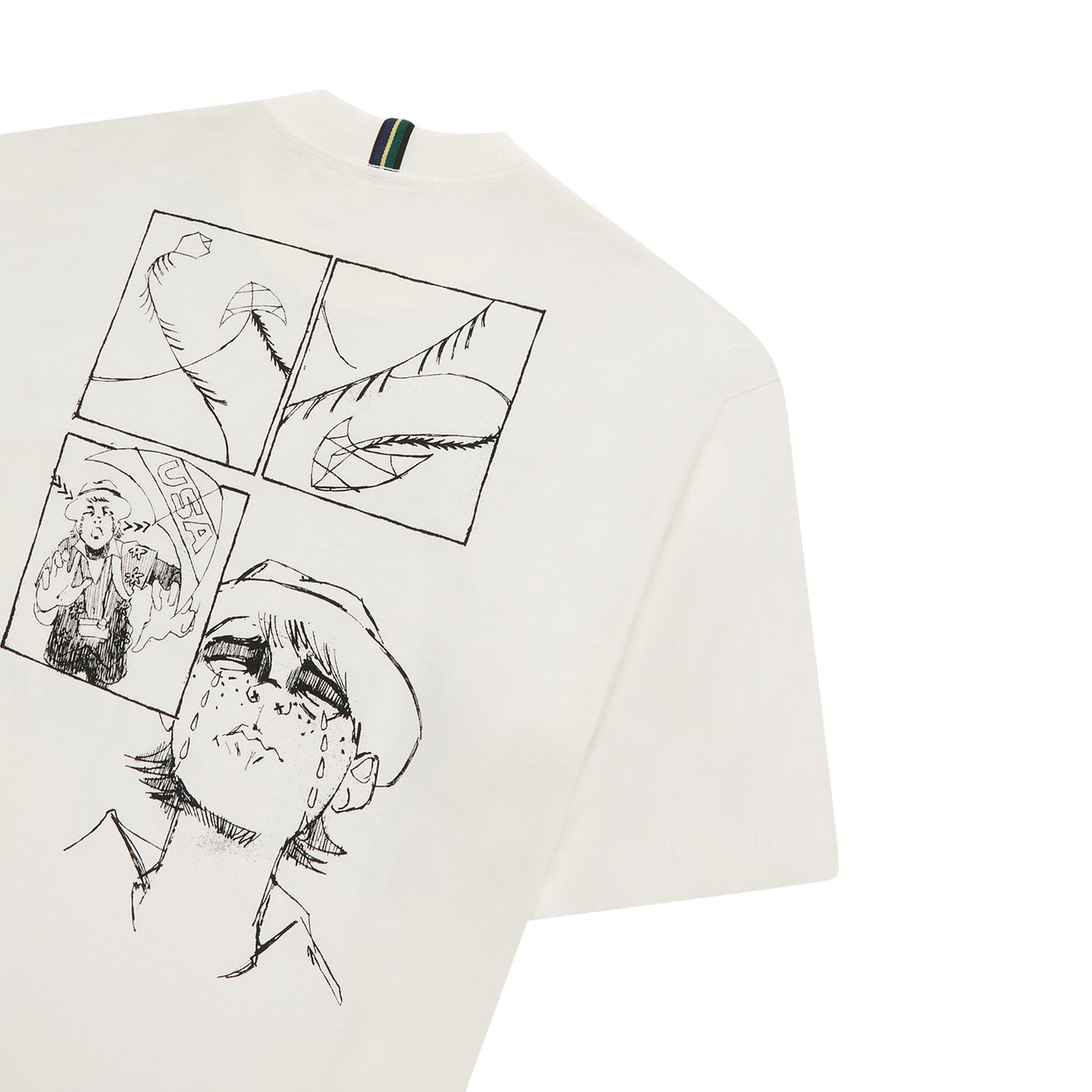 T-SHIRT CLASS "GLASSLINE'' OFF-WHITE