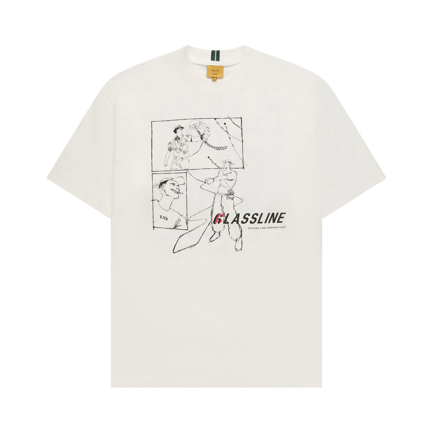 T-SHIRT CLASS "GLASSLINE'' OFF-WHITE
