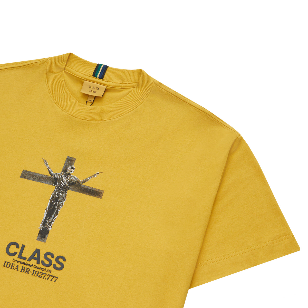 T-SHIRT CLASS ONYX CROSS MOSTARD