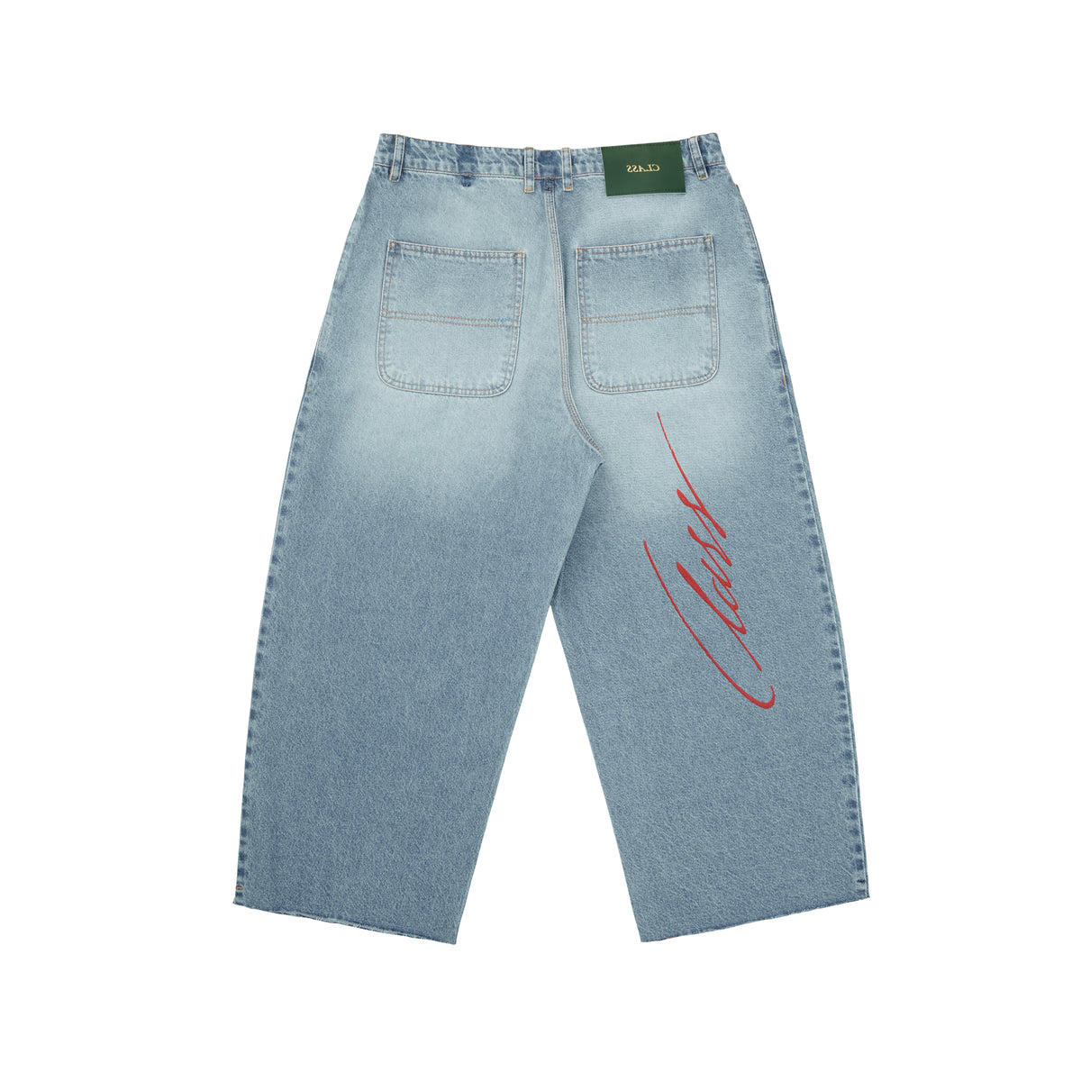 CLASS WIDE JEANS PANTS SERIGRAPHY BLUE