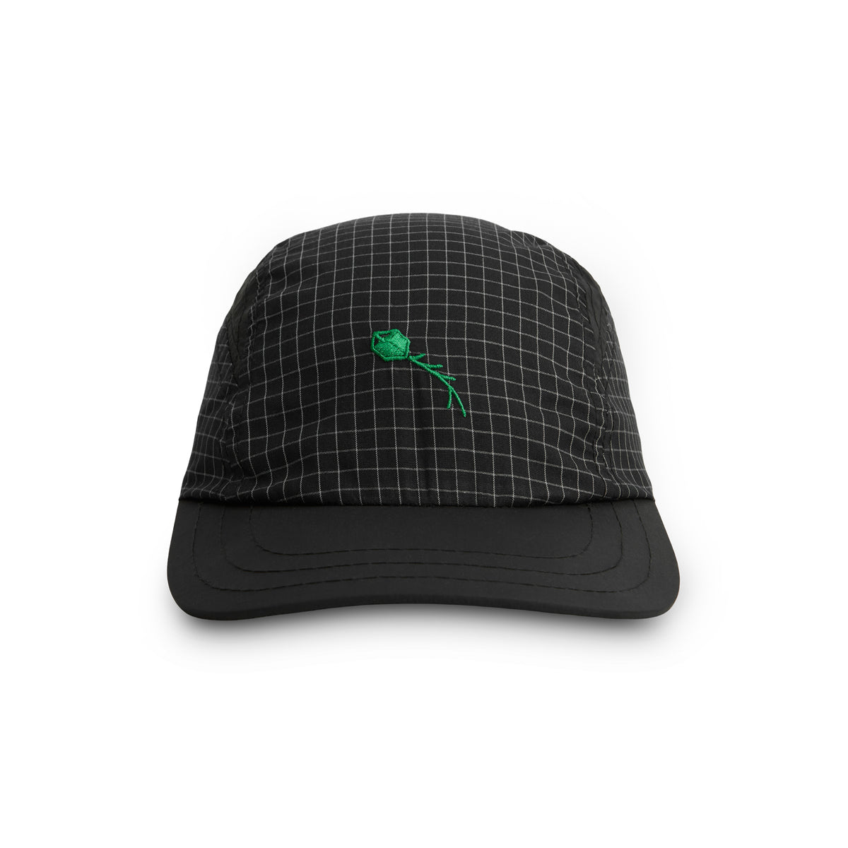 CLASS 3 PANEL SPORT HAT DYNAMIC PLAID BLACK