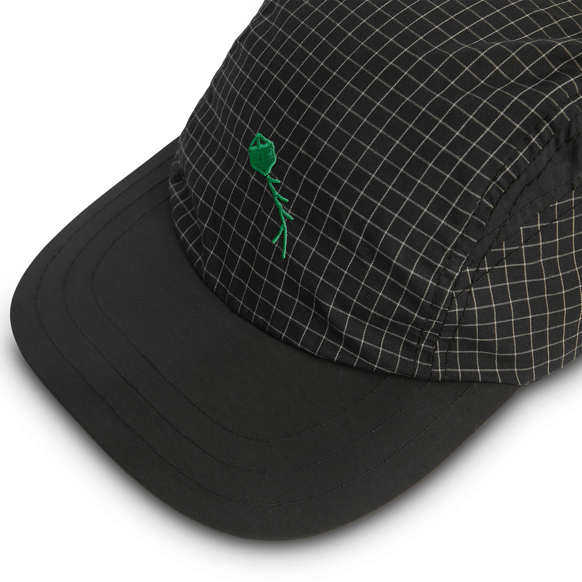 CLASS 3 PANEL SPORT HAT DYNAMIC PLAID BLACK