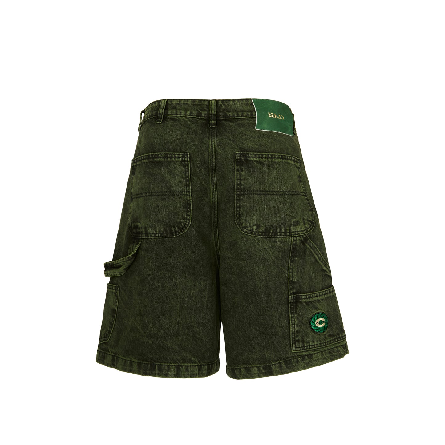 DENIM SHORTS CLASS "CARPTENTER" GREEN
