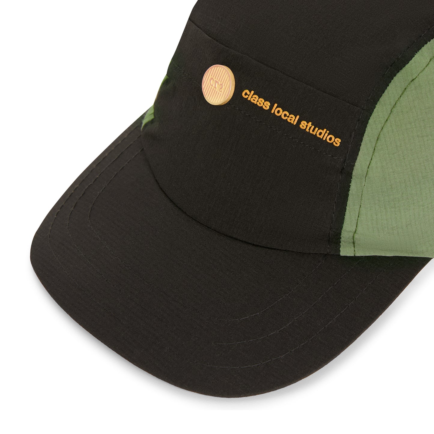 3 PANEL SPORTS HAT CLASS "STELLA" BLACK / GREEN
