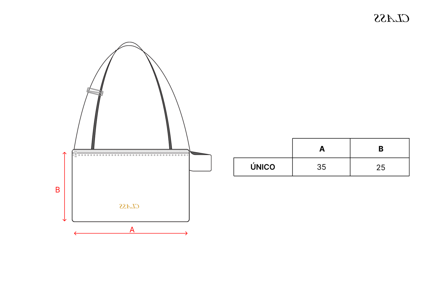 CLS MEDIUM BAG "CLASS INVERSO" BLACK