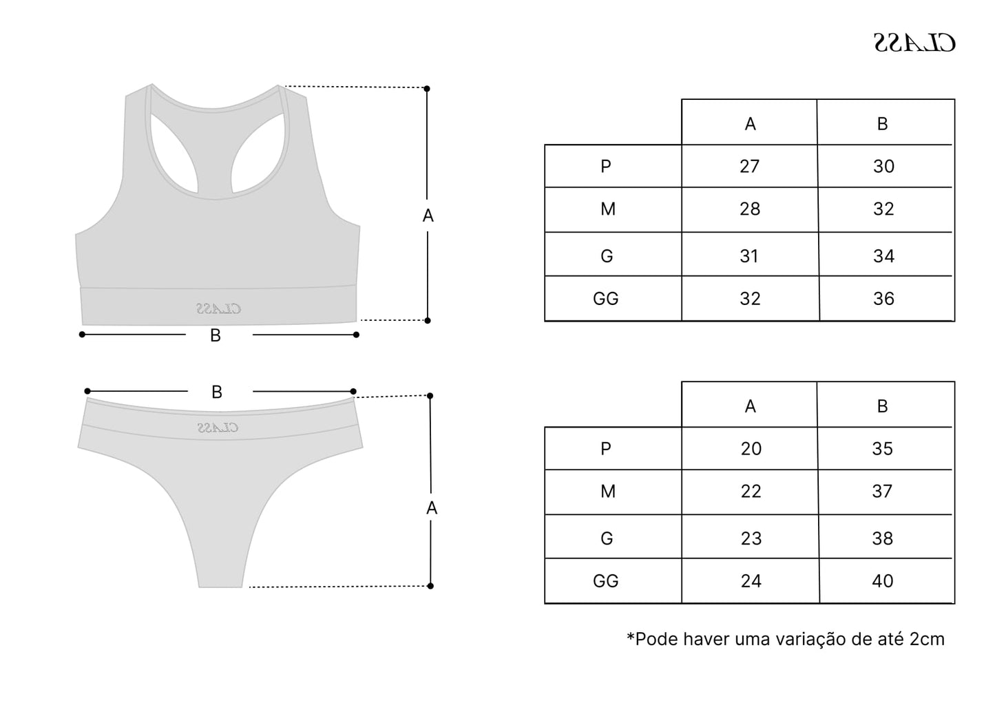 BRALETTE N' THONG "CLASS INVERSO" WHITE