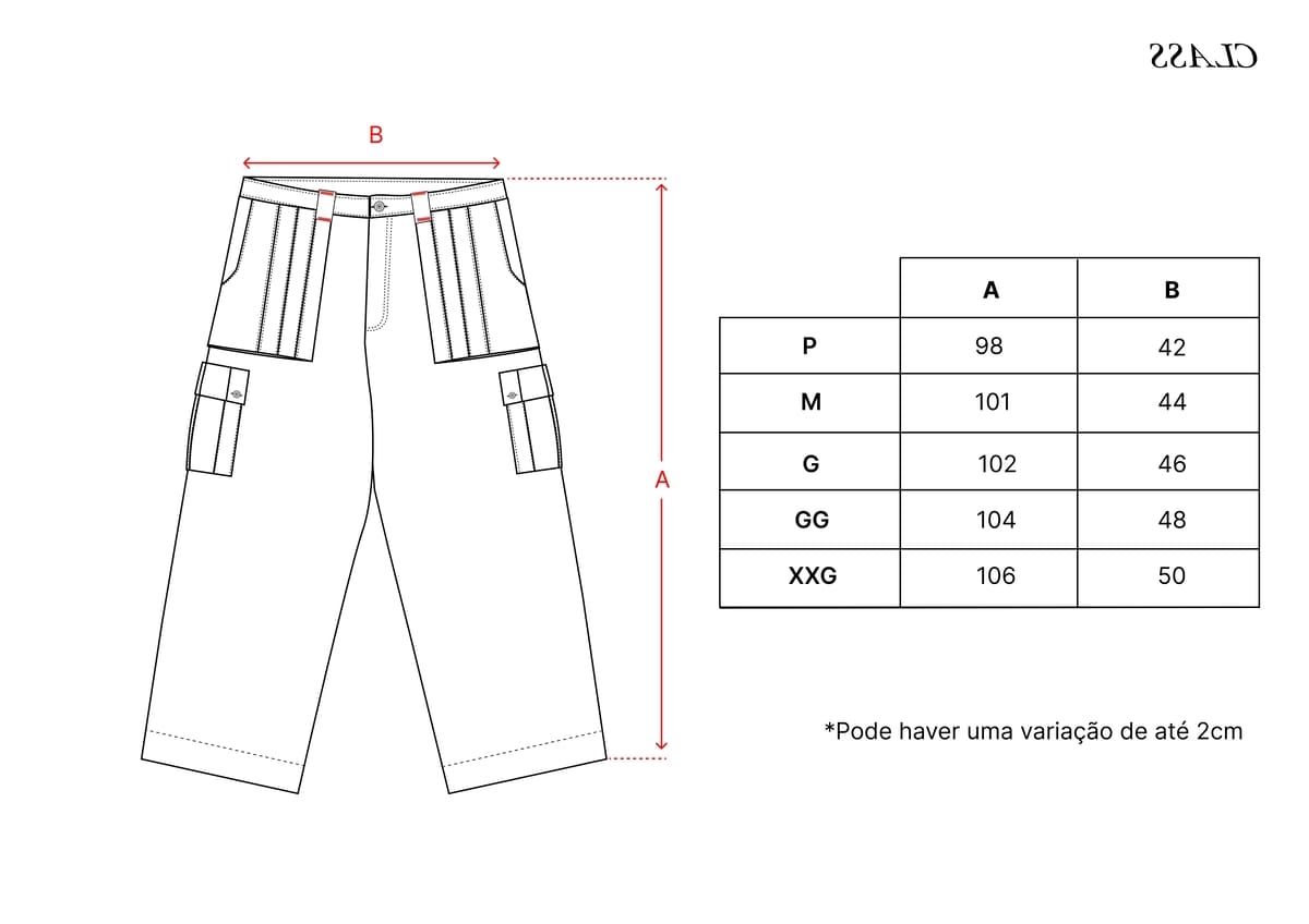 CARGO PANTS CLASS "ROCHA" GREY