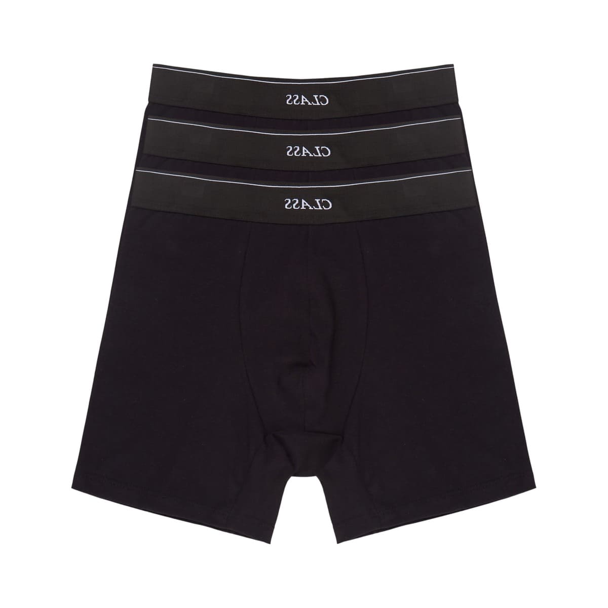 3 PACK BOXER "CLASS INVERSO" BLACK