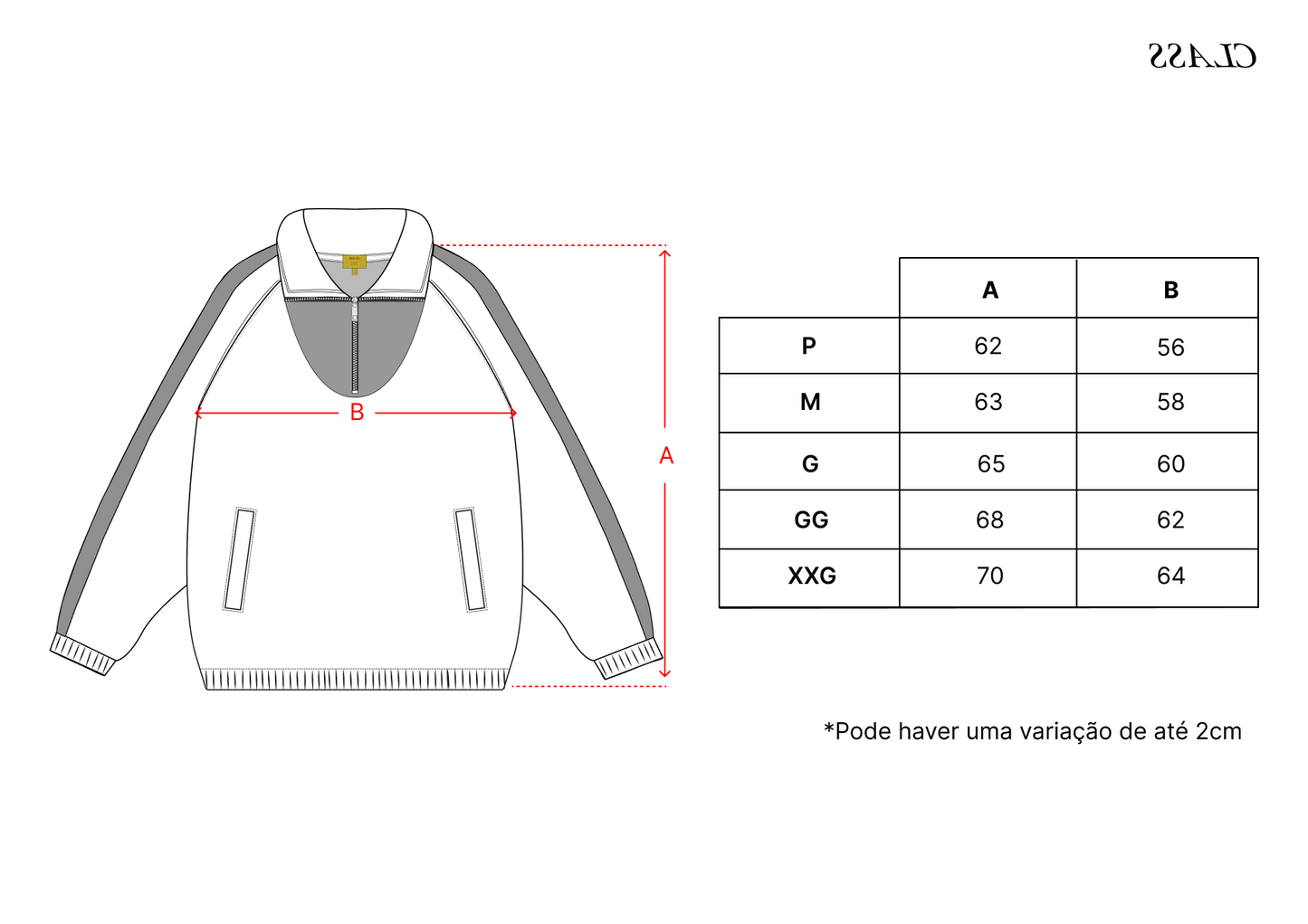 SWEATSHIRT CLASS PALADIO "BRASIL" BLACK/GRAY