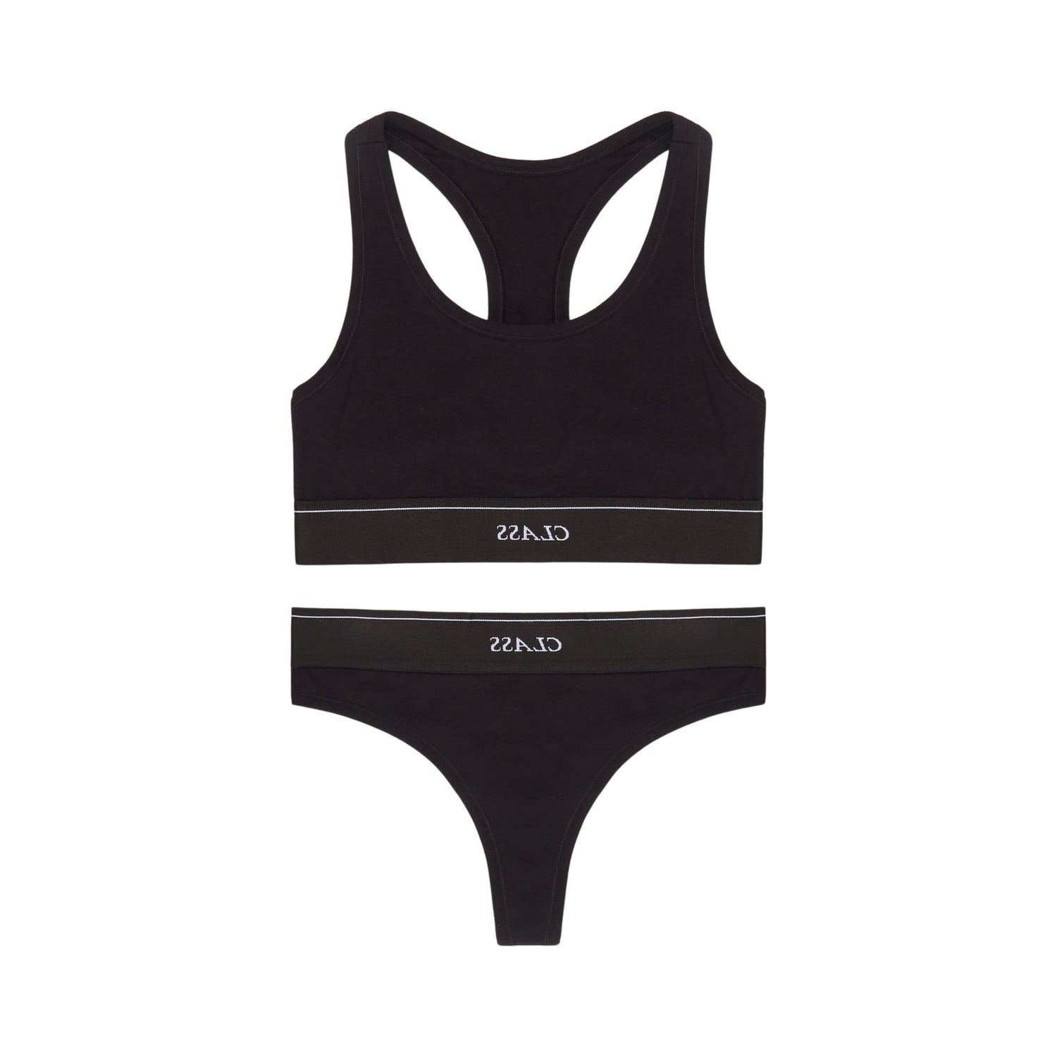 BRALETTE N' THONG "CLASS INVERSO" BLACK